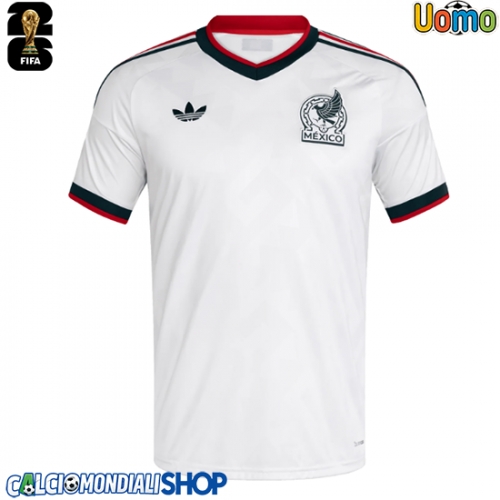 Maglie da calcio Messico Seconda Maglia Mondiali 2026  Manica Corta